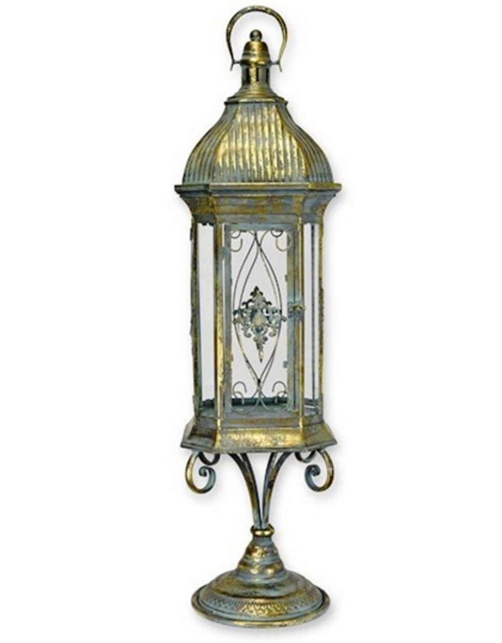 Trukado Miscellaneous - Tinnen Lantaarn Rococo Stijl 86,5cm