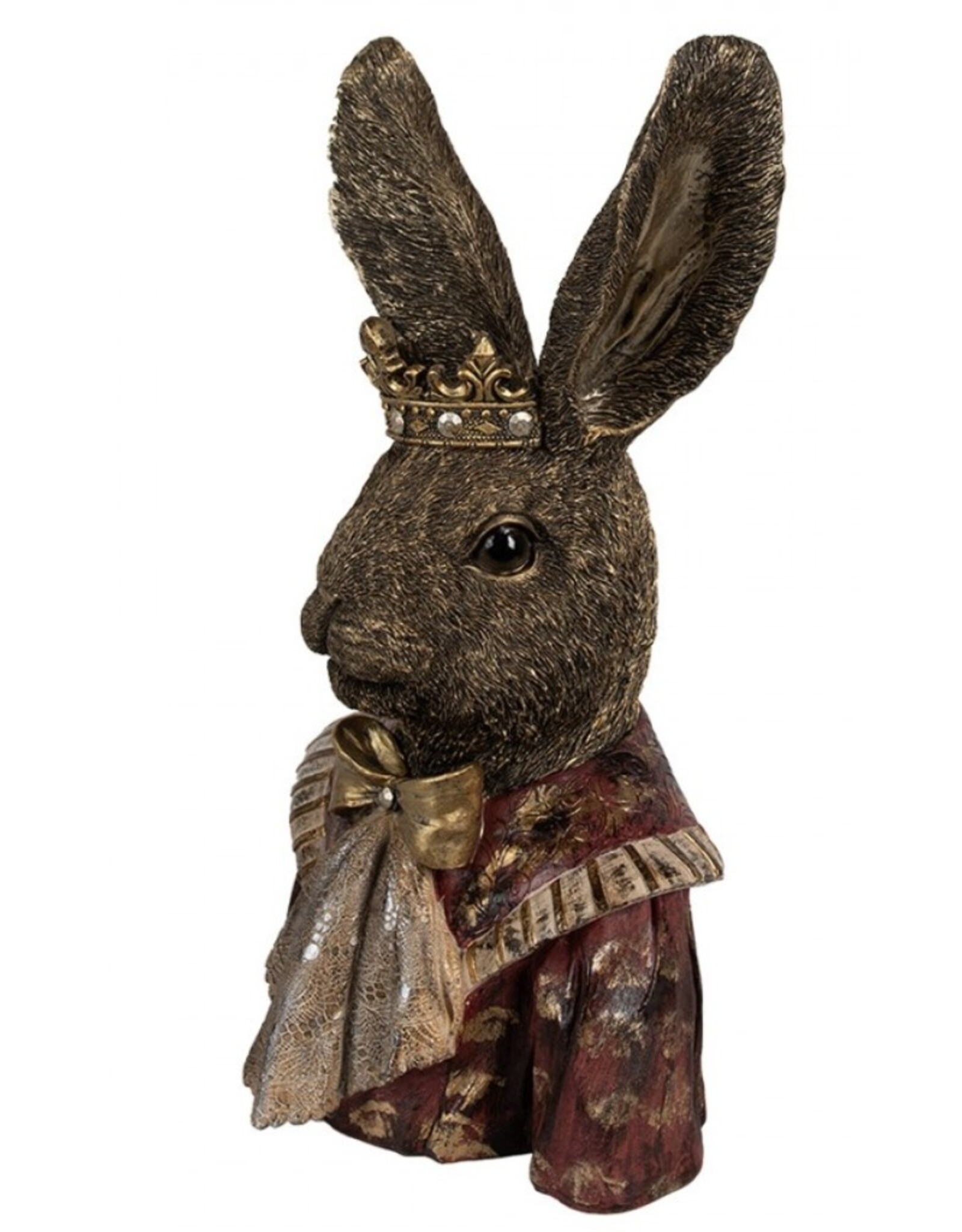 JB Giftware Figurines Collectables - Hare Dressed as King Bust 39cm