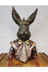 JB Giftware Figurines Collectables - Hare Dressed as King Bust 39cm