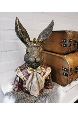 JB Giftware Beelden Collectables - Haas Gekleed als Koning Buste 39cm