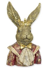 JB Giftware Figurines Collectables - Hare Dressed as King Bust 39cm