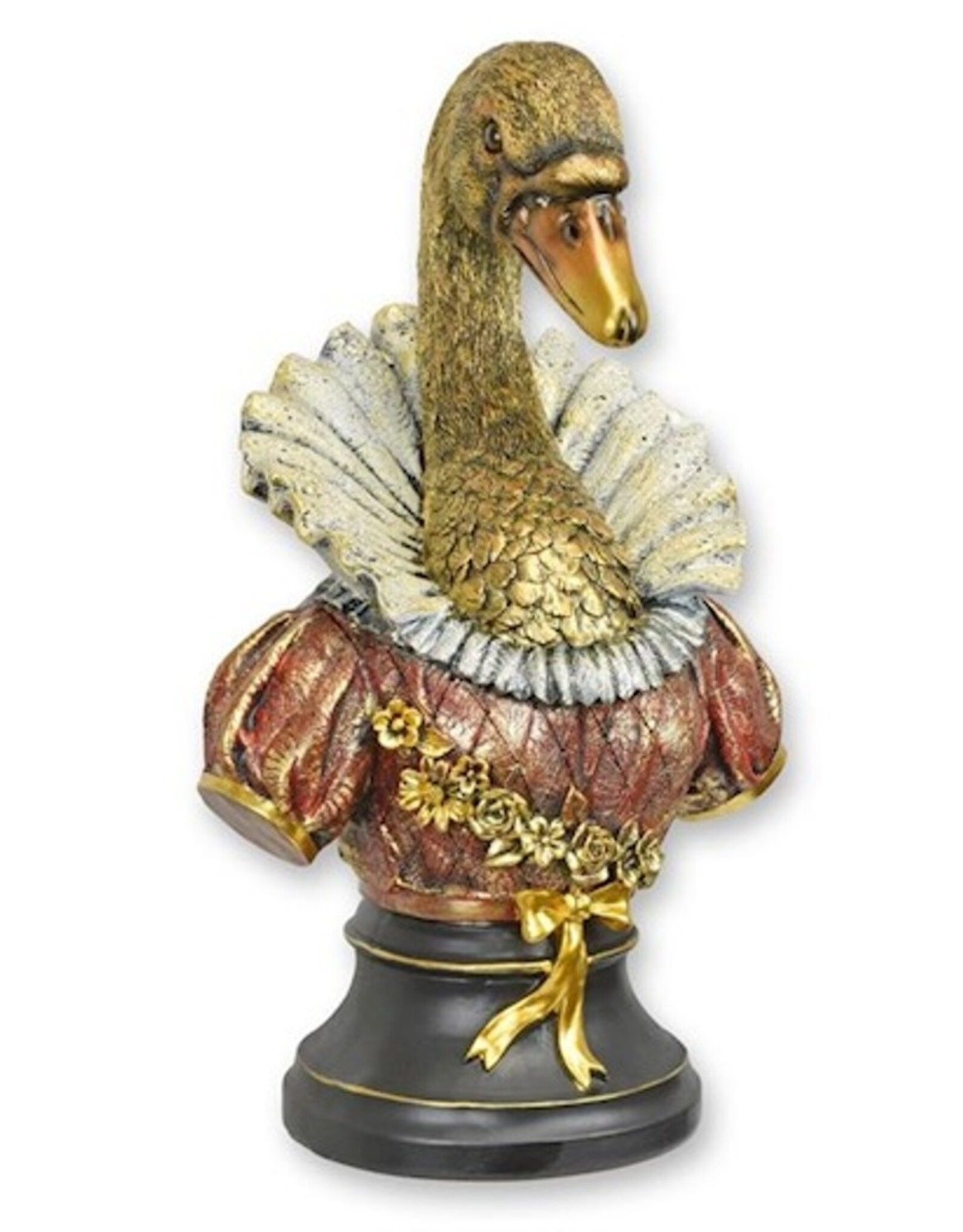 JB Giftware Beelden Collectables - Zwaan Gekleed als Dame Buste 35cm