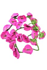 Trukado Miscellaneous - Vilten Bloemen Slinger Pink Lady handgemaakt, ca. 180cm