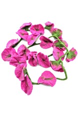 Trukado Miscellaneous - Vilten Bloemen Slinger Pink Lady handgemaakt, ca. 180cm