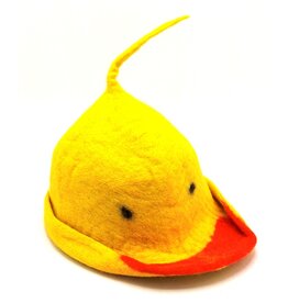 Trukado Vilten hoed - Sauna muts "Badeendje" geel