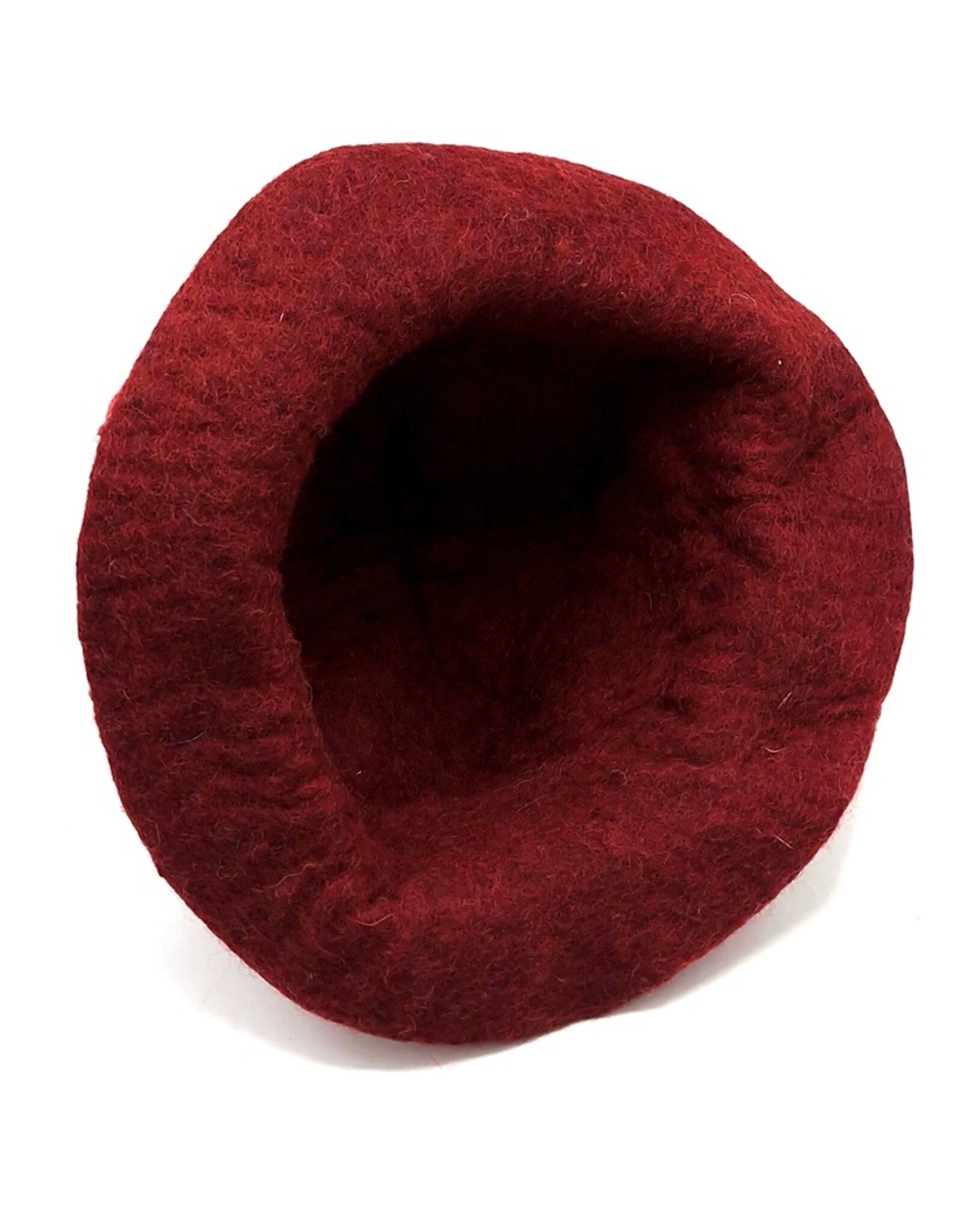 Trukado Miscellaneous - Vilten hoed - Sauna muts Paddenstoel bordeaux-rood