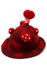 Trukado Miscellaneous - Felt hat - Sauna cap Mushroom bordeaux-red