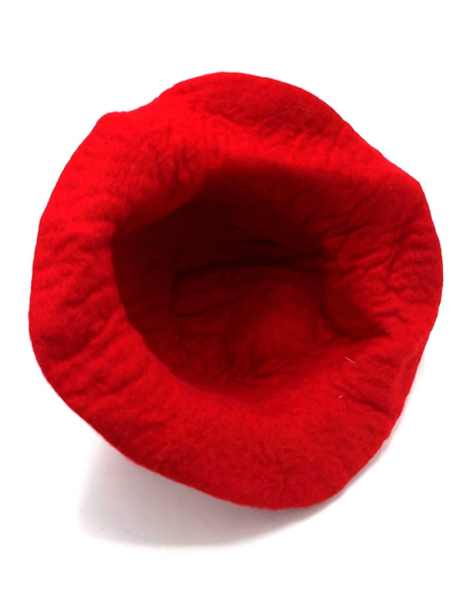 Trukado Miscellaneous - Vilten hoed - Sauna muts "Paddenstoel" rood - 100% wol