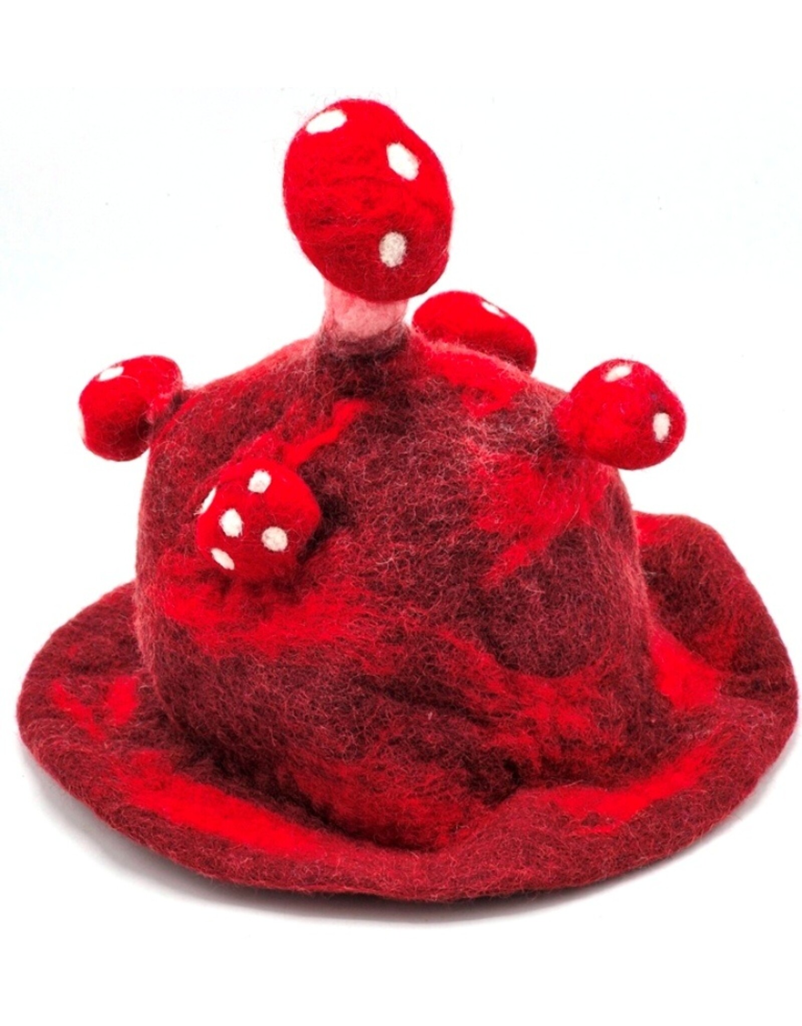 Trukado Miscellaneous - Felt hat - Sauna cap "Mushroom" red - 100% wool