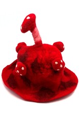 Trukado Miscellaneous - Felt hat - Sauna cap "Mushroom" red - 100% wool
