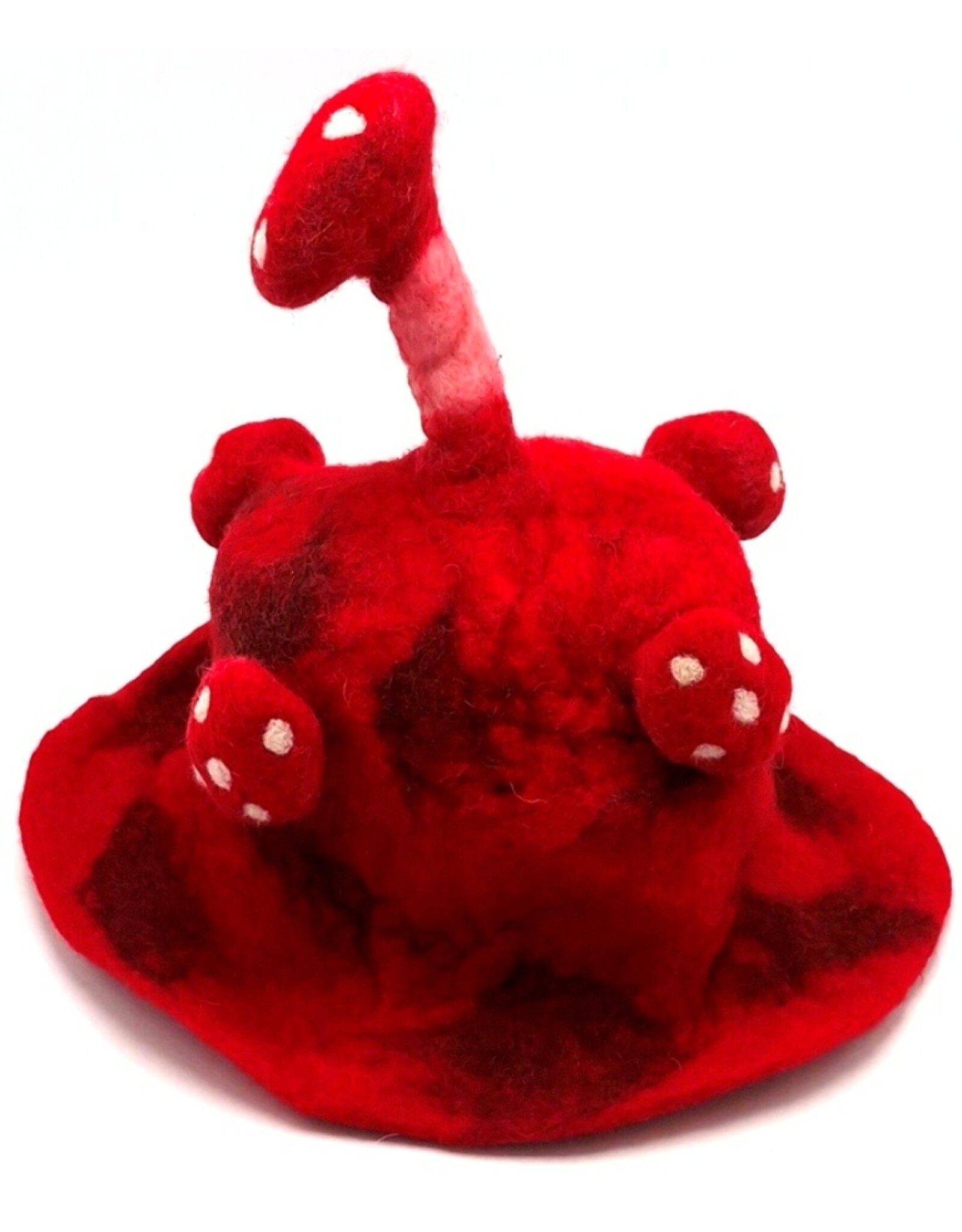 Trukado Miscellaneous - Felt hat - Sauna cap "Mushroom" red - 100% wool