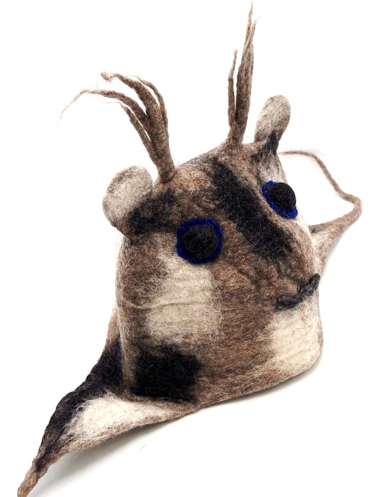 Trukado Miscellaneous - Vilten Fantasy muts-Sauna muts "Hert"  handgevilt, 100% wol