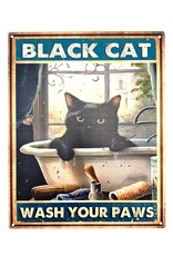 Trukado Miscellaneous - Vintage metalen bord "Wash Your Paws"
