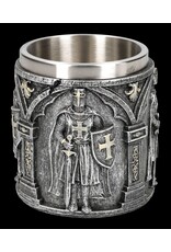 VG Drinkware - Crusader with Sword and Shield Tankard with metal insert