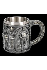 VG Drinkware - Crusader with Sword and Shield Tankard with metal insert
