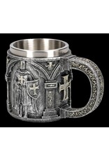 VG Drinkware - Crusader with Sword and Shield Tankard with metal insert