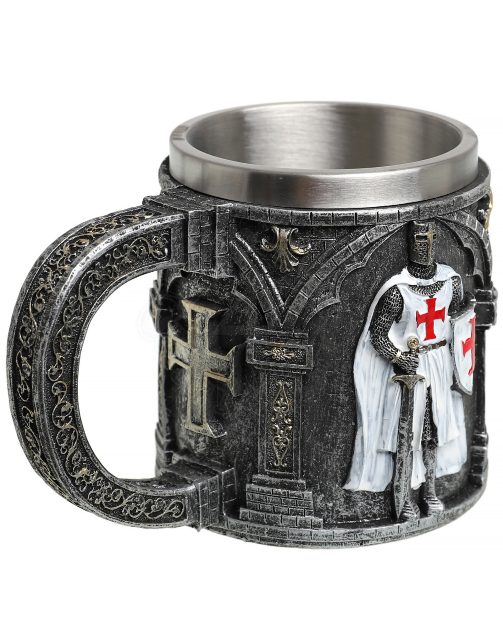 VG Drinkware - Mok met Kruisvaarder in Wit Harnas/Rood Kruis