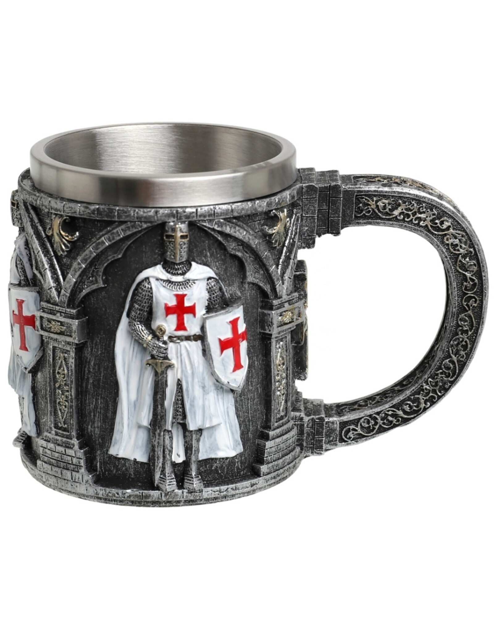 VG Drinkware - Mok met Kruisvaarder in Wit Harnas/Rood Kruis