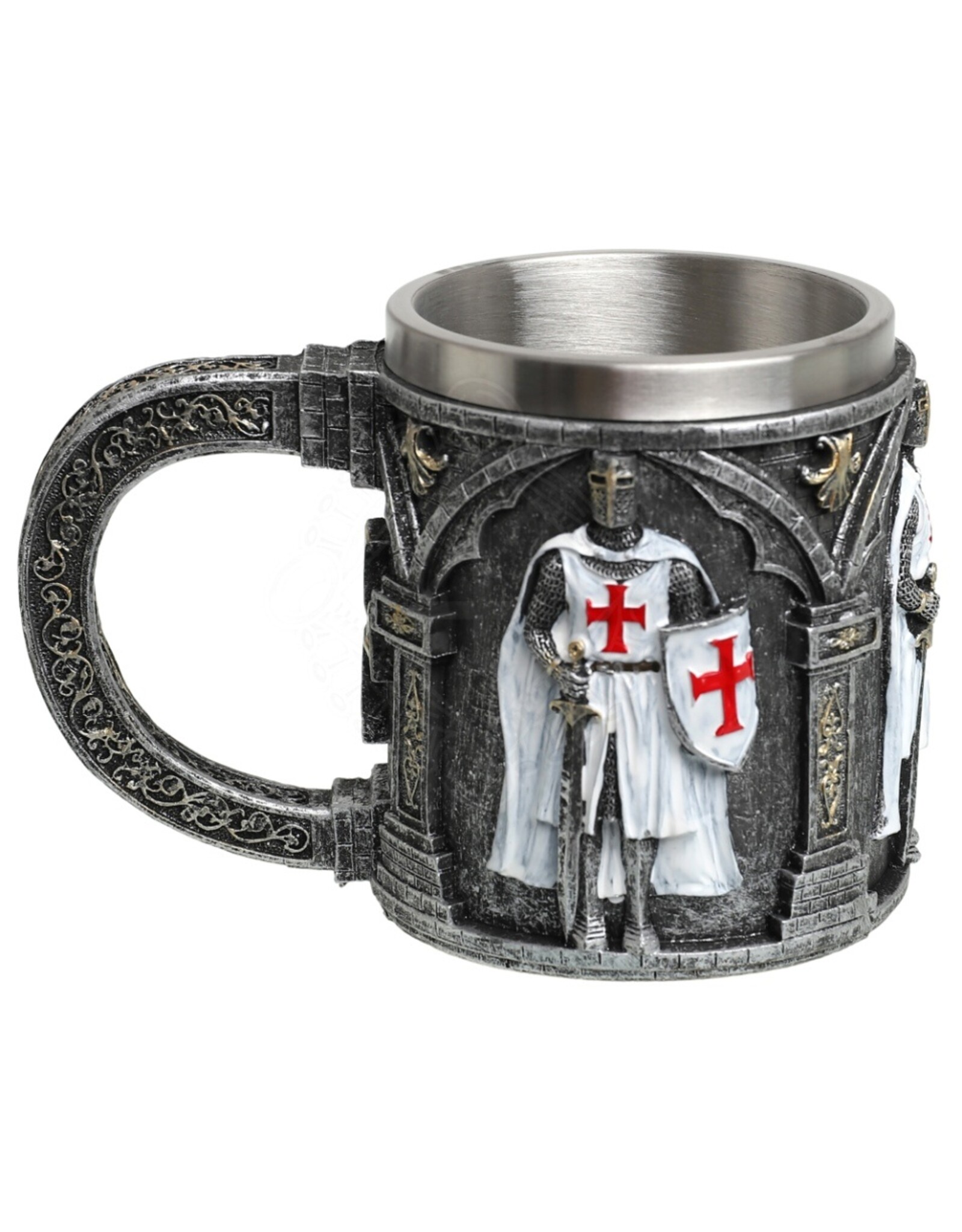 VG Drinkware - Mug with Crusader in White Armour/Red Cross