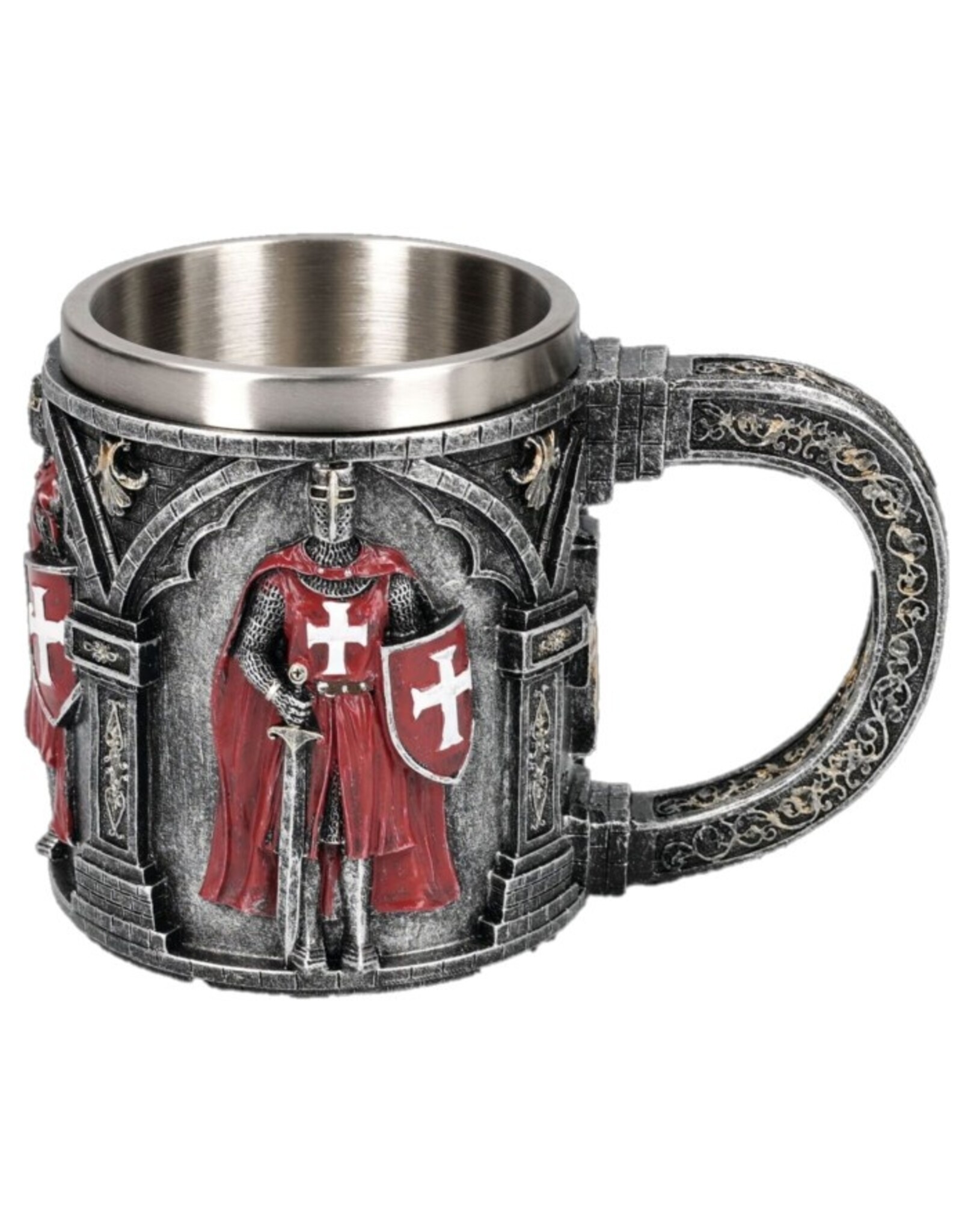 VG Drinkware - Mug with Templar in Red Armour/White Cross