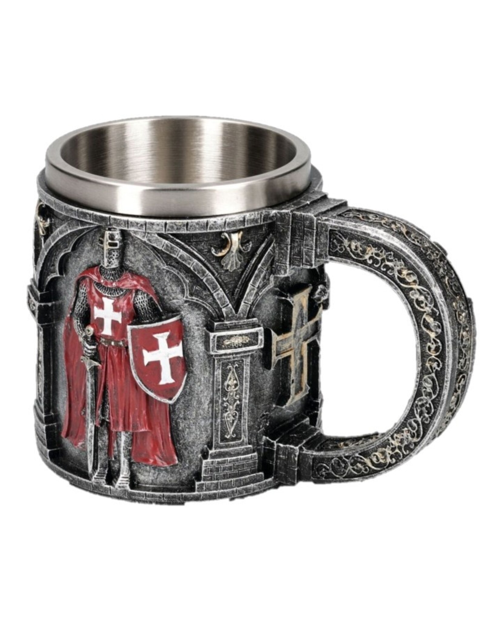VG Drinkware - Mug with Templar in Red Armour/White Cross