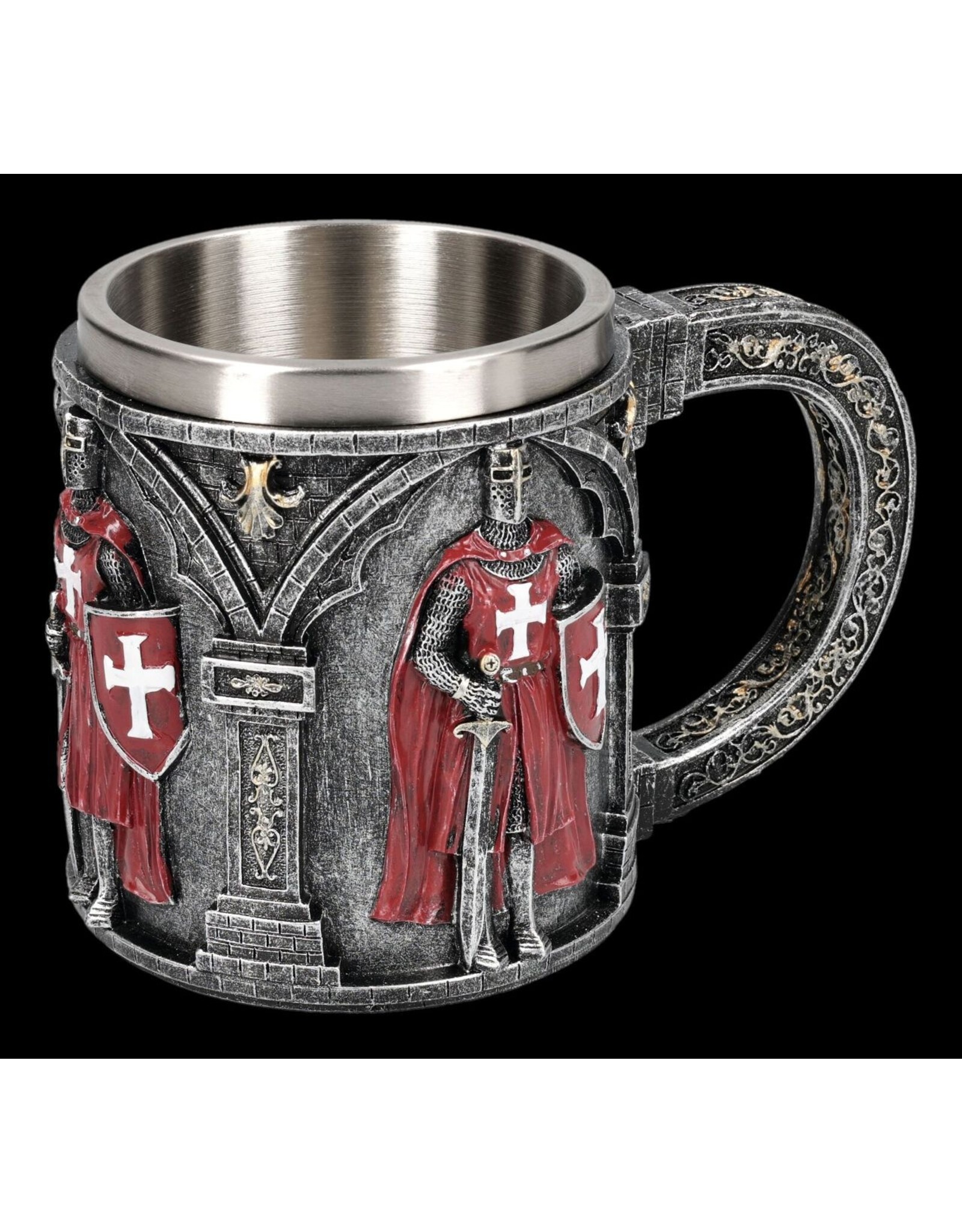 VG Drinkware - Mug with Templar in Red Armour/White Cross