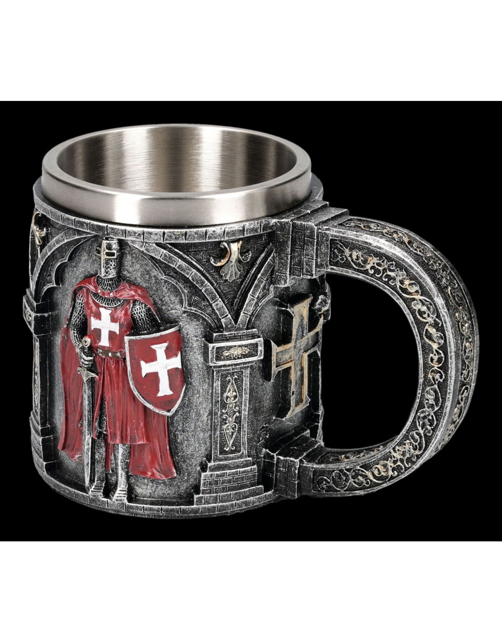 VG Drinkware - Mug with Templar in Red Armour/White Cross