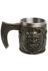 VG Drinkware - Mok met Vikinghoofd en Gekruiste Bijlen