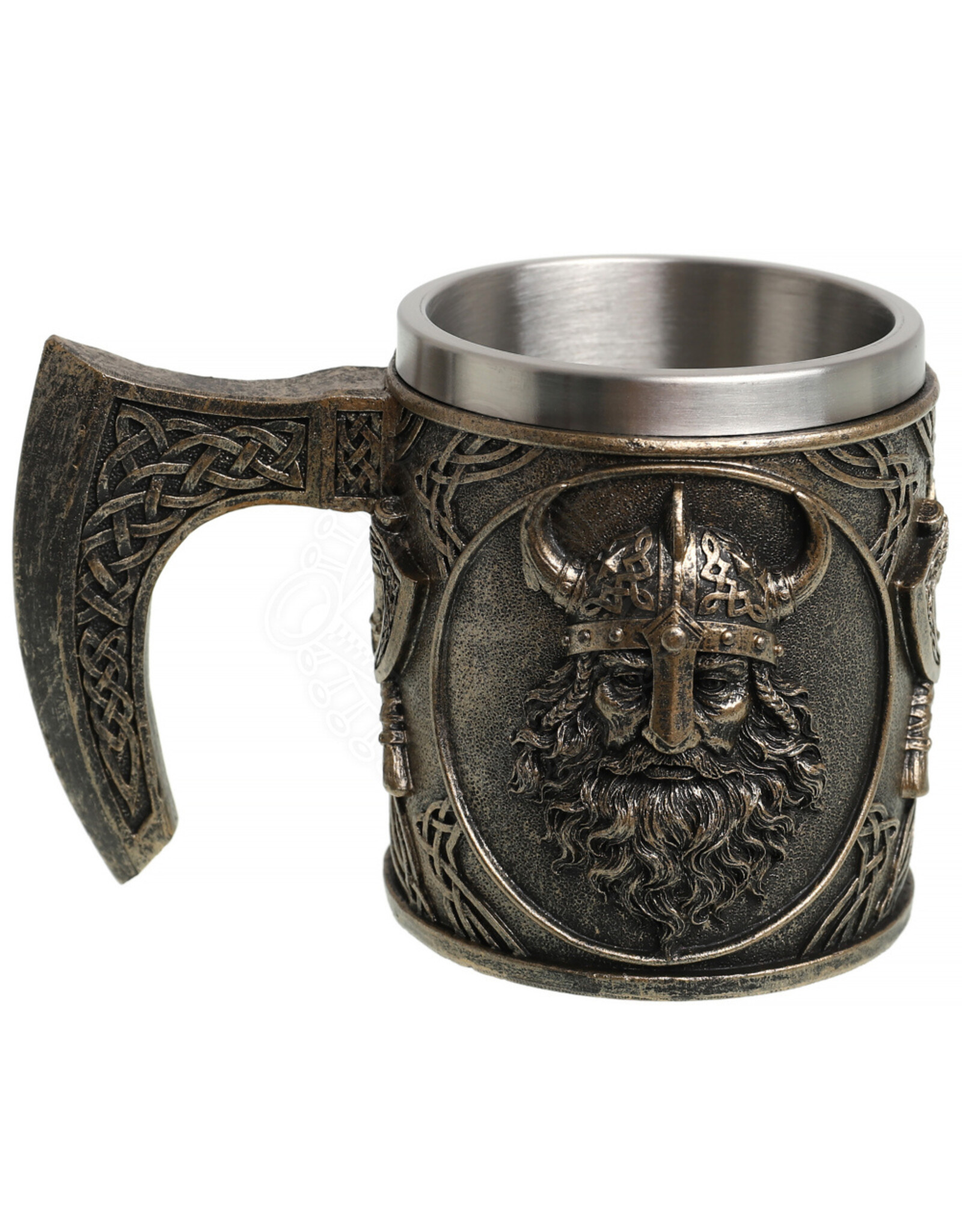 VG Drinkware - Mug with Viking Head and Crossed Axes