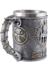VG Drinkware - Kruisvaardersmok “Deus lo vult” met metalen inzetstuk