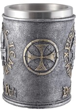 VG Drinkware - Kruisvaardersmok “Deus lo vult” met metalen inzetstuk