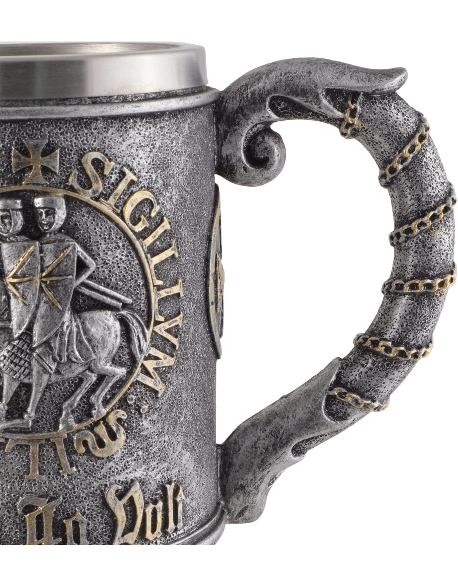 VG Drinkware - Crusader mug "Deus lo vult" with metal insert