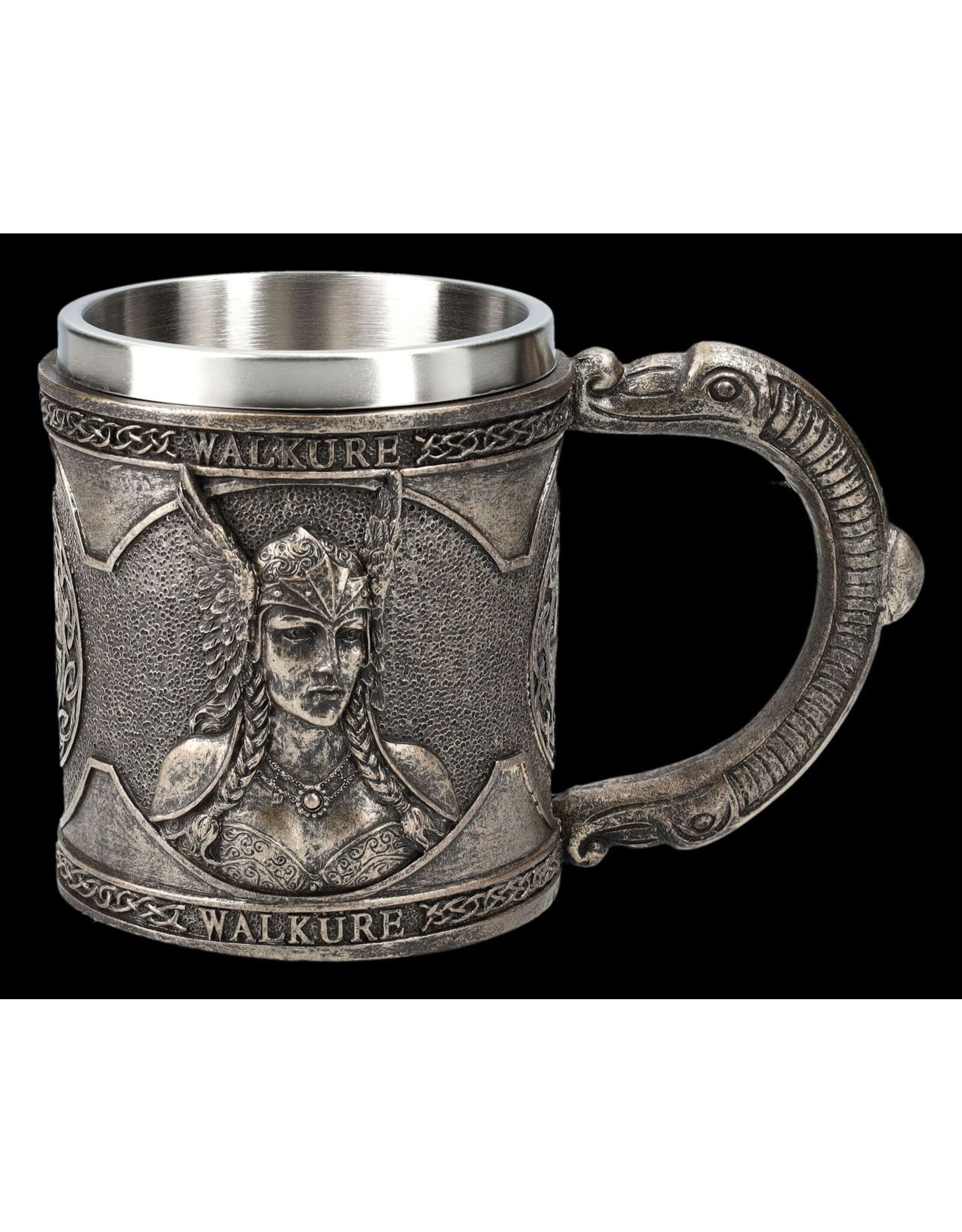 VG Drinkware - Viking mug ‘Valkyrie’ with metal insert