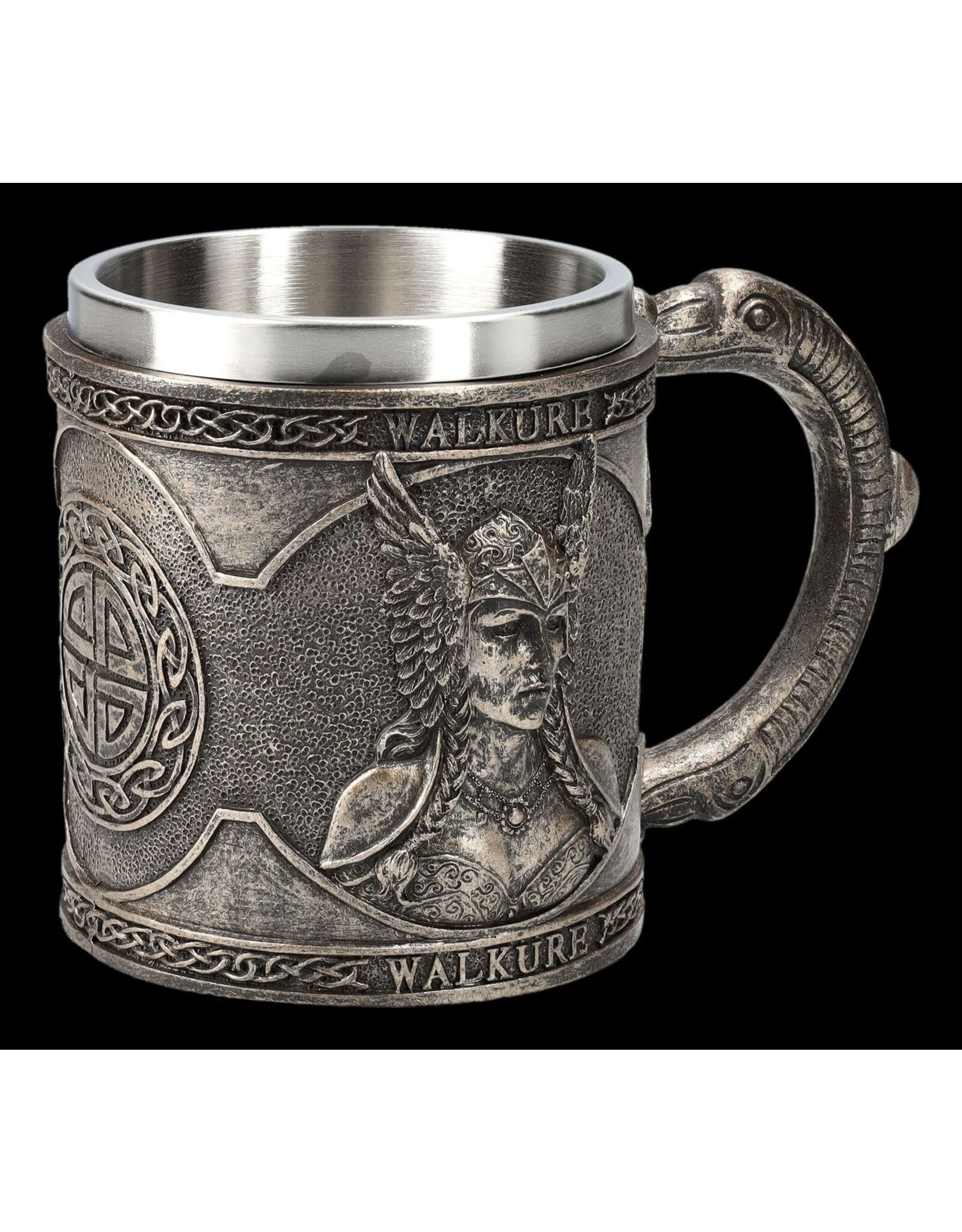 VG Drinkware - Viking mug ‘Valkyrie’ with metal insert