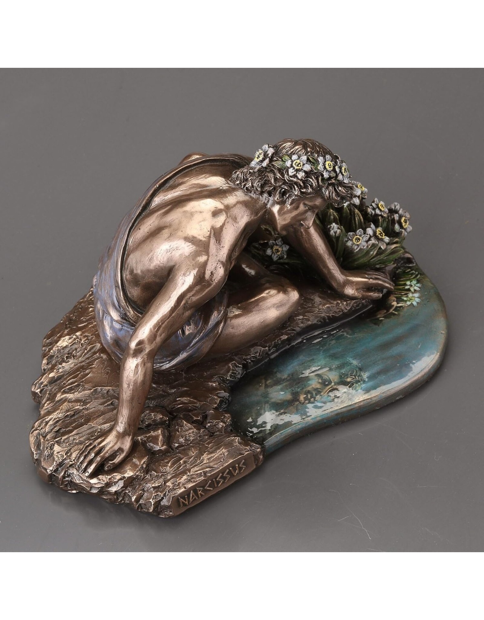 Veronese Design Giftware Figurines Collectables - Narcissus and his reflection in the water Veronese Design