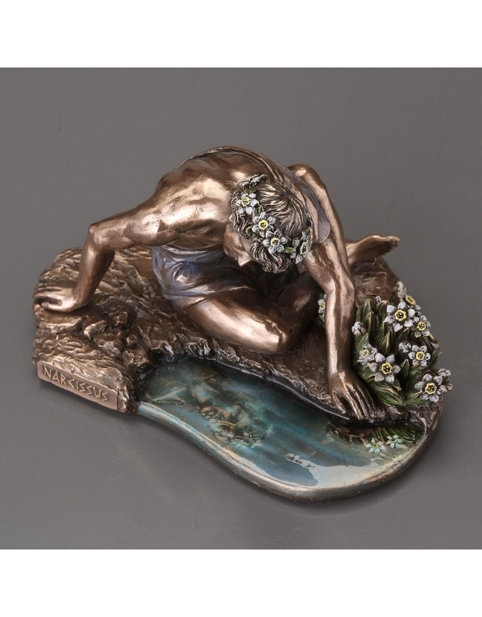 Veronese Design Giftware Beelden Collectables  - Narcissus en zijn reflectie in het water Veronese Design