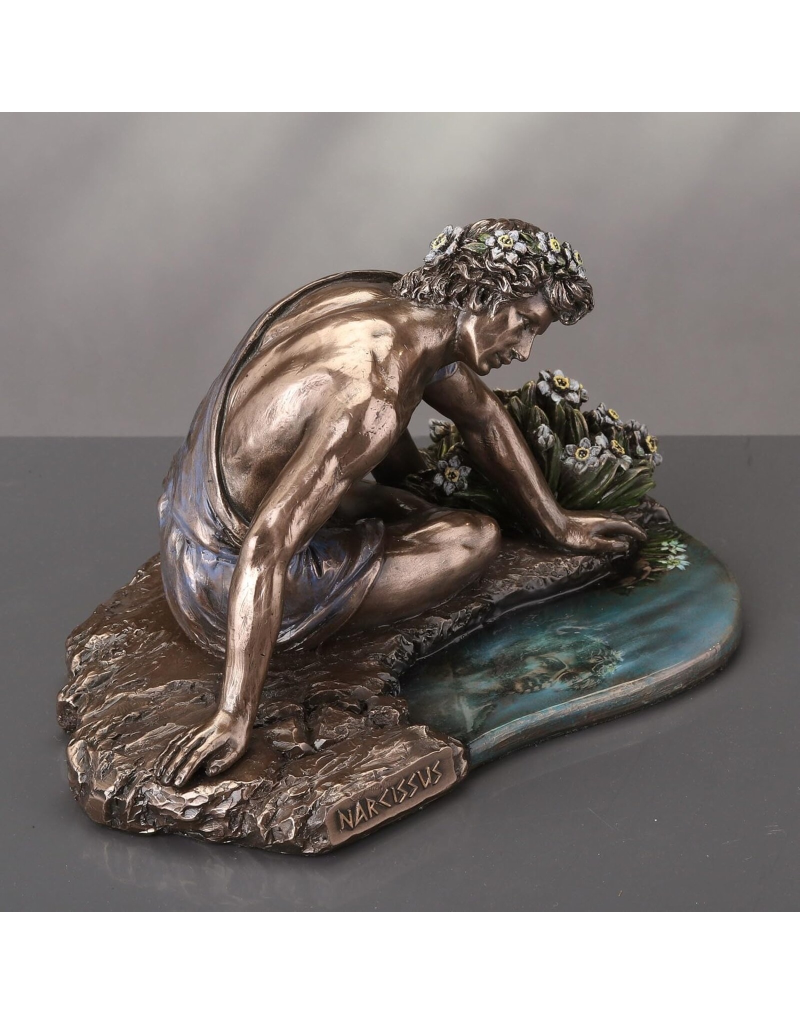 Veronese Design Giftware Figurines Collectables - Narcissus and his reflection in the water Veronese Design