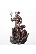 Veronese Design Giftware Figurines Collectables - Poseidon with Trident  Rising from the Waves Veronese Design