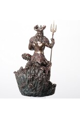 Veronese Design Giftware Beelden Collectables  - Poseidon met Drietand  Rijst Op Uit de Golven Veronese Design