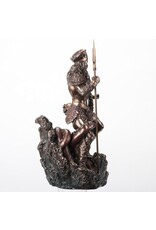 Veronese Design Giftware Beelden Collectables  - Poseidon met Drietand  Rijst Op Uit de Golven Veronese Design