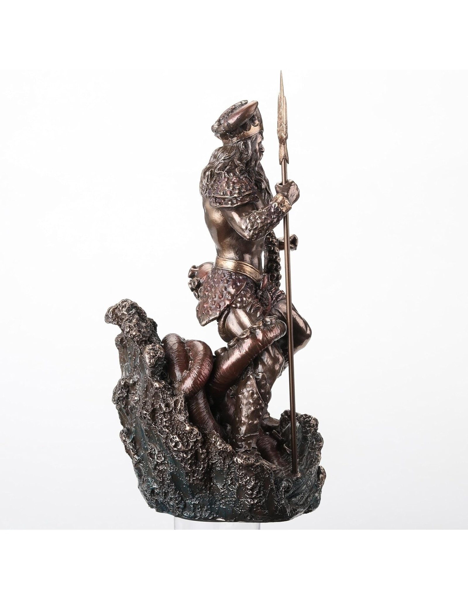 Veronese Design Giftware Figurines Collectables - Poseidon with Trident  Rising from the Waves Veronese Design