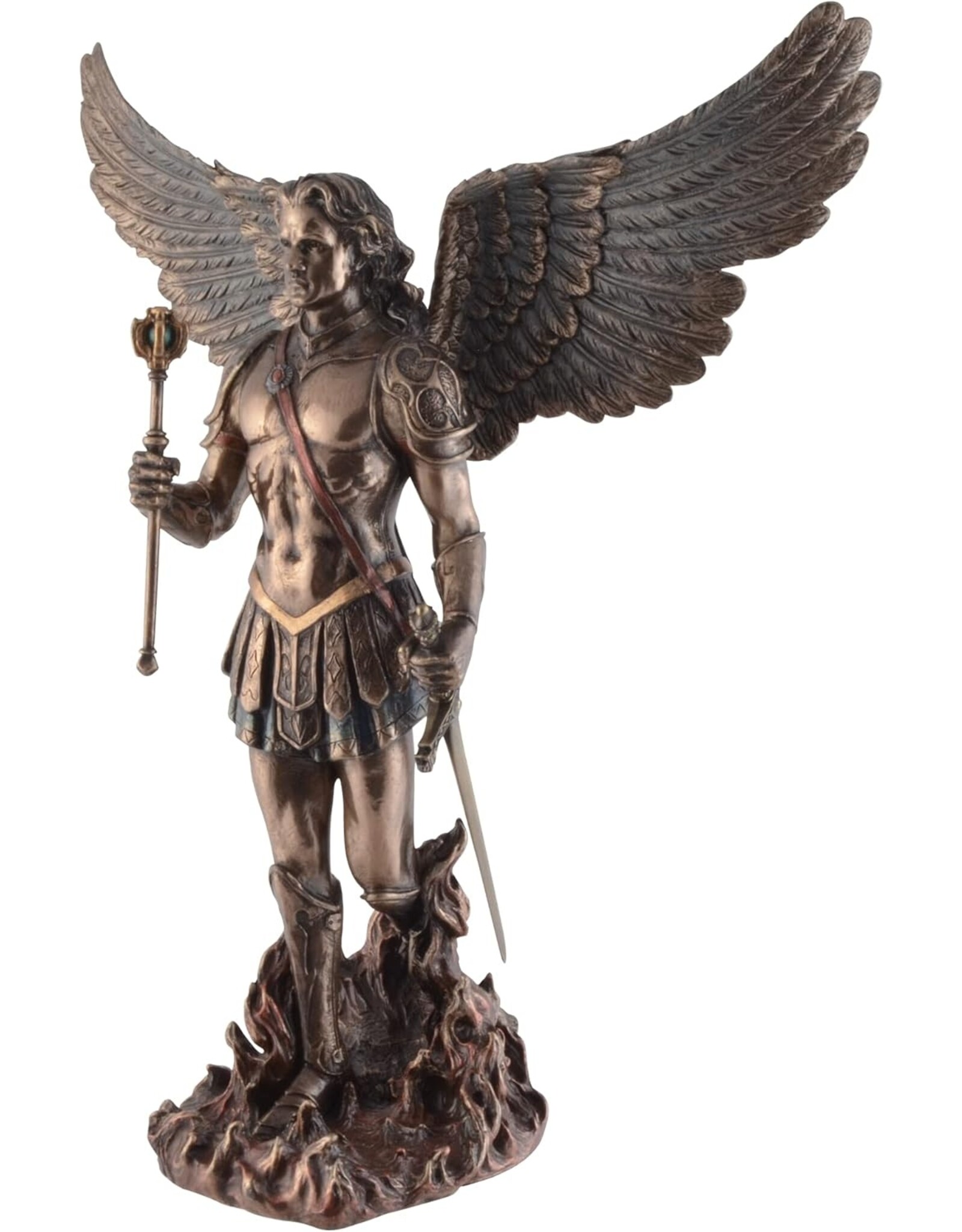 Veronese Design Giftware & Lifestyle - Aartsengel Sint-Michael met Scepter en Zwaard Veronese Design