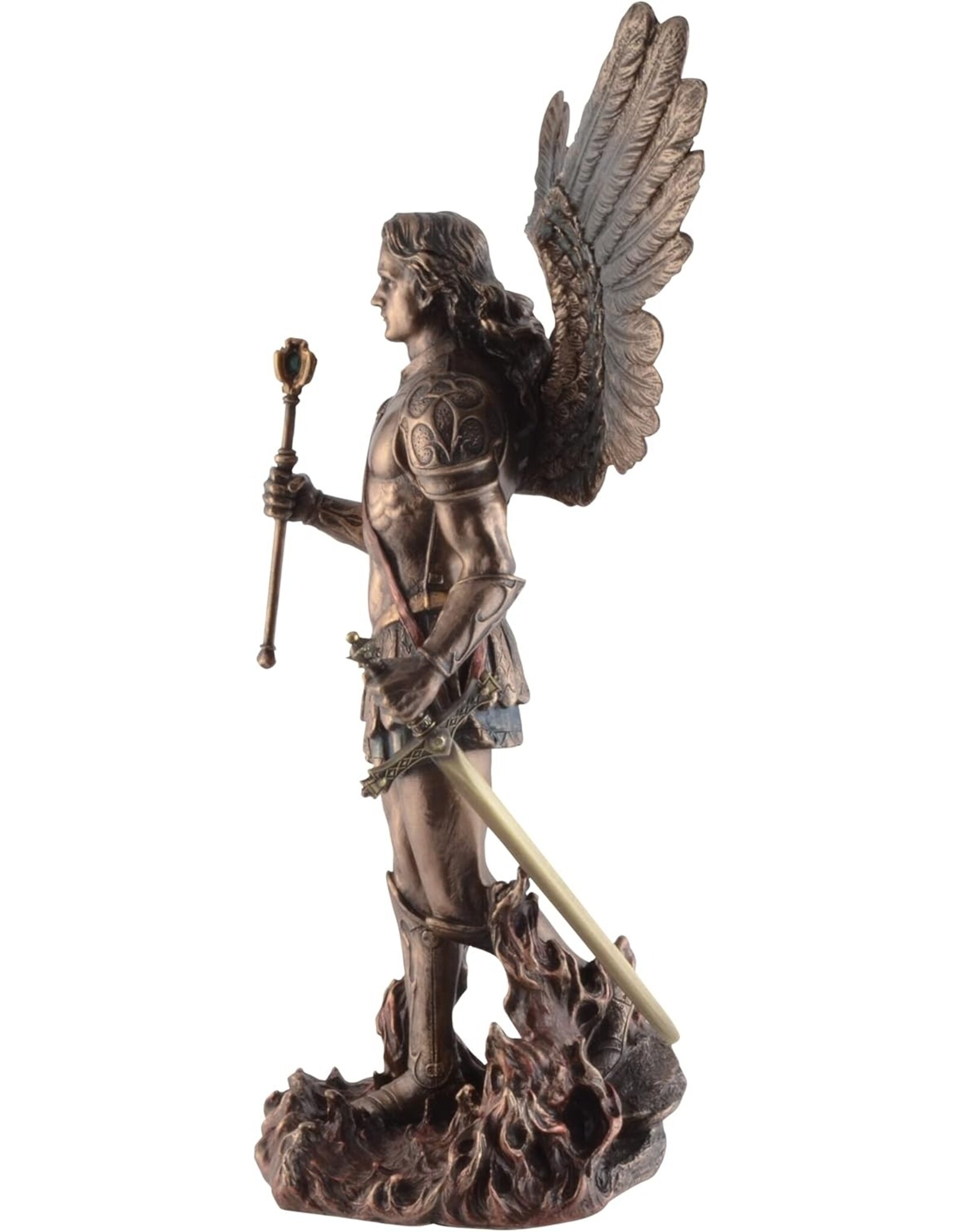 Veronese Design Giftware & Lifestyle - Archangel Saint Michael with Sceptre and Sword Veronese Design