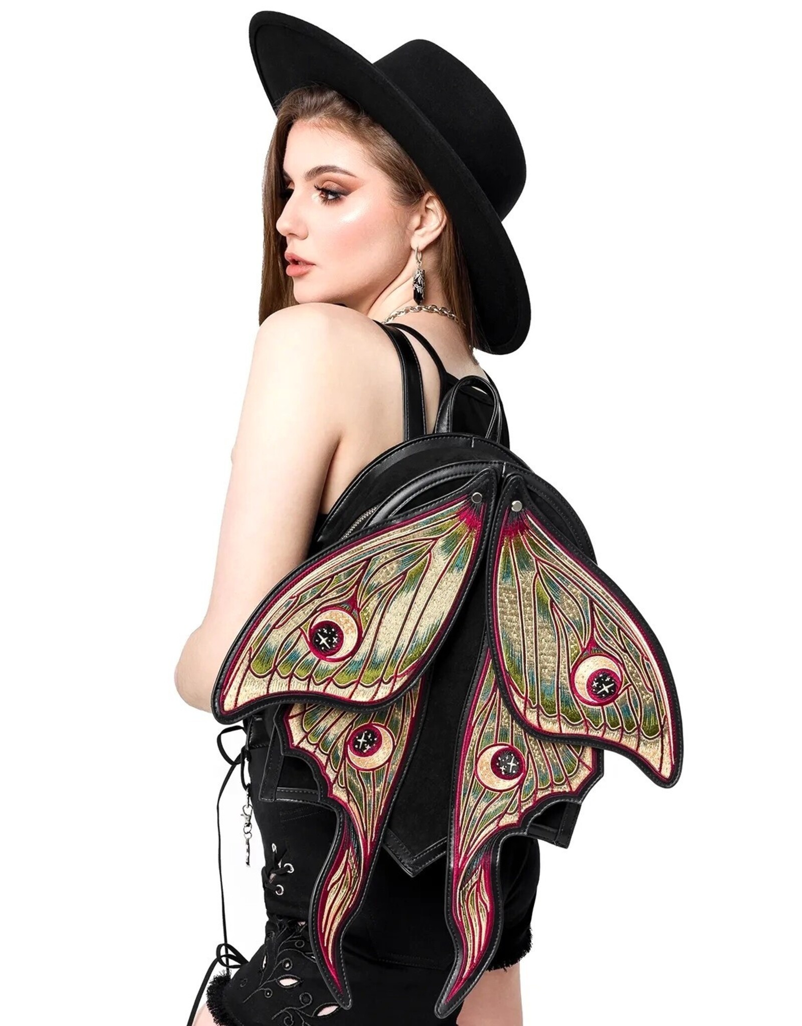 Restyle Fantasy tassen en portemonnees - Metamorphosis Rugzak Nachtvlinder met bewegende vleugels