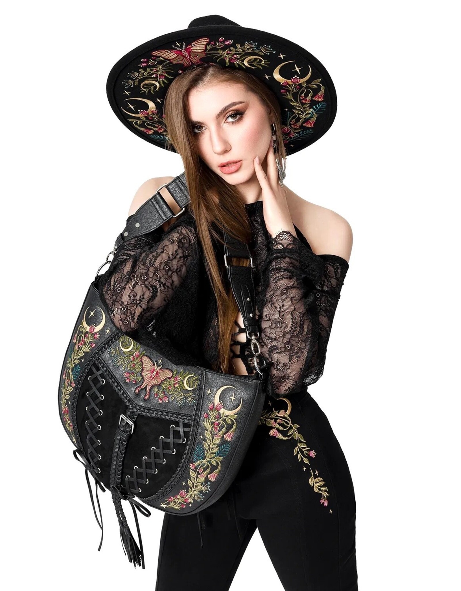 Restyle Gothic bags Steampunk bags -  Wild Incantations Shoulder Bag - Restyle