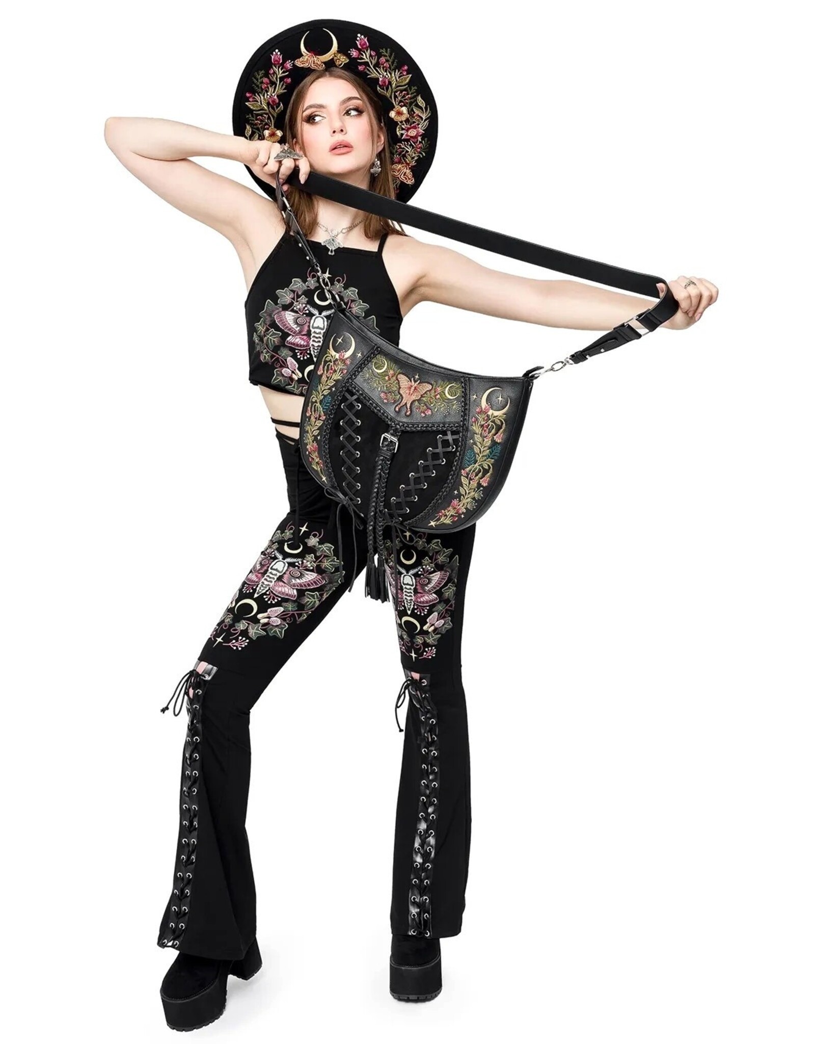 Restyle Gothic bags Steampunk bags -  Wild Incantations Shoulder Bag - Restyle