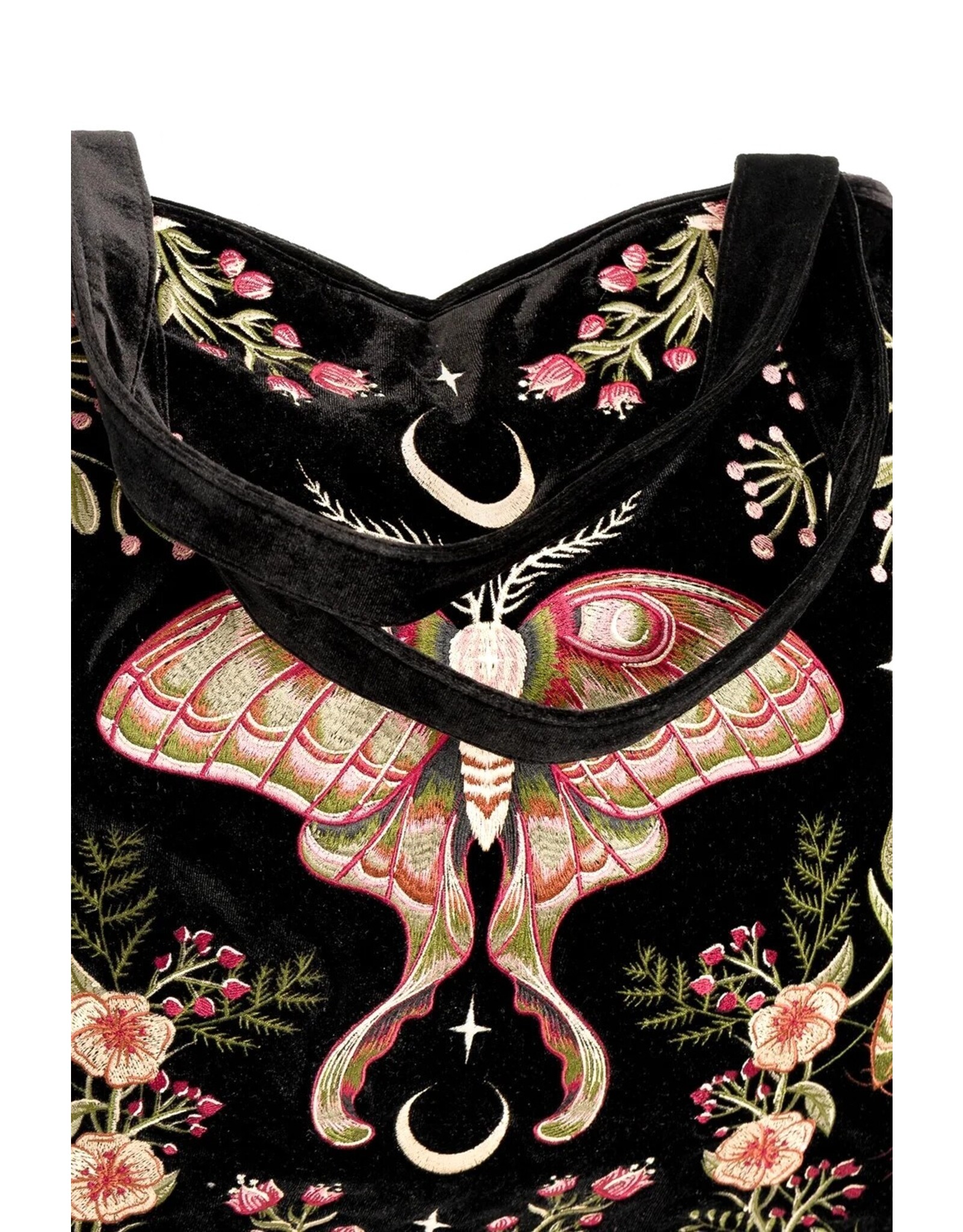 Restyle Gothic tassen Steampunk tassen - Wilderwood Fluwelen Schoudertas/Shopper - Restyle