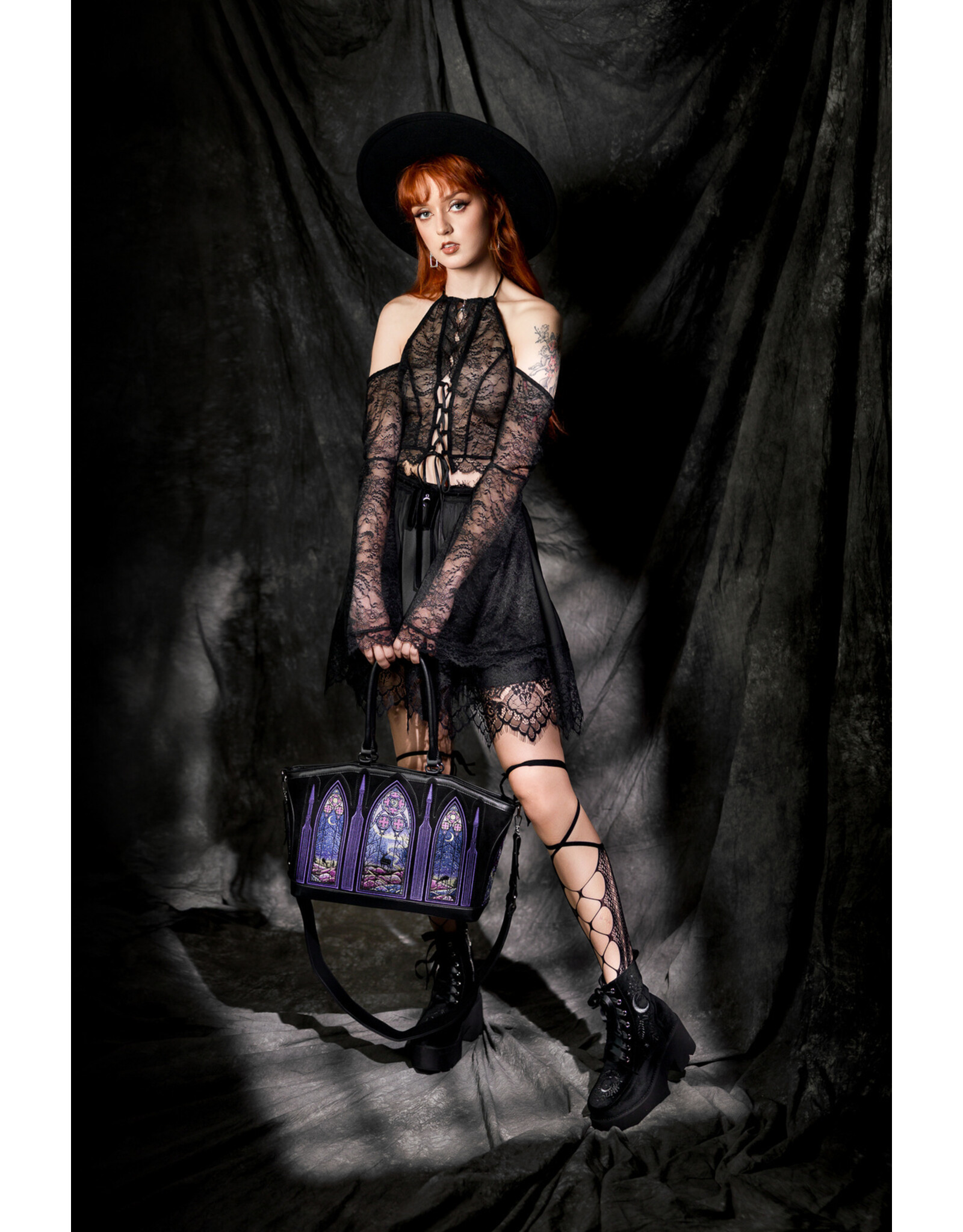 Restyle Gothic bags Steampunk bags - Northern Lights Gothic Shopper - Restyle