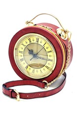 Magic Bags Fantasy bags - Clock Handbag-shoulder bag with Working Clock red