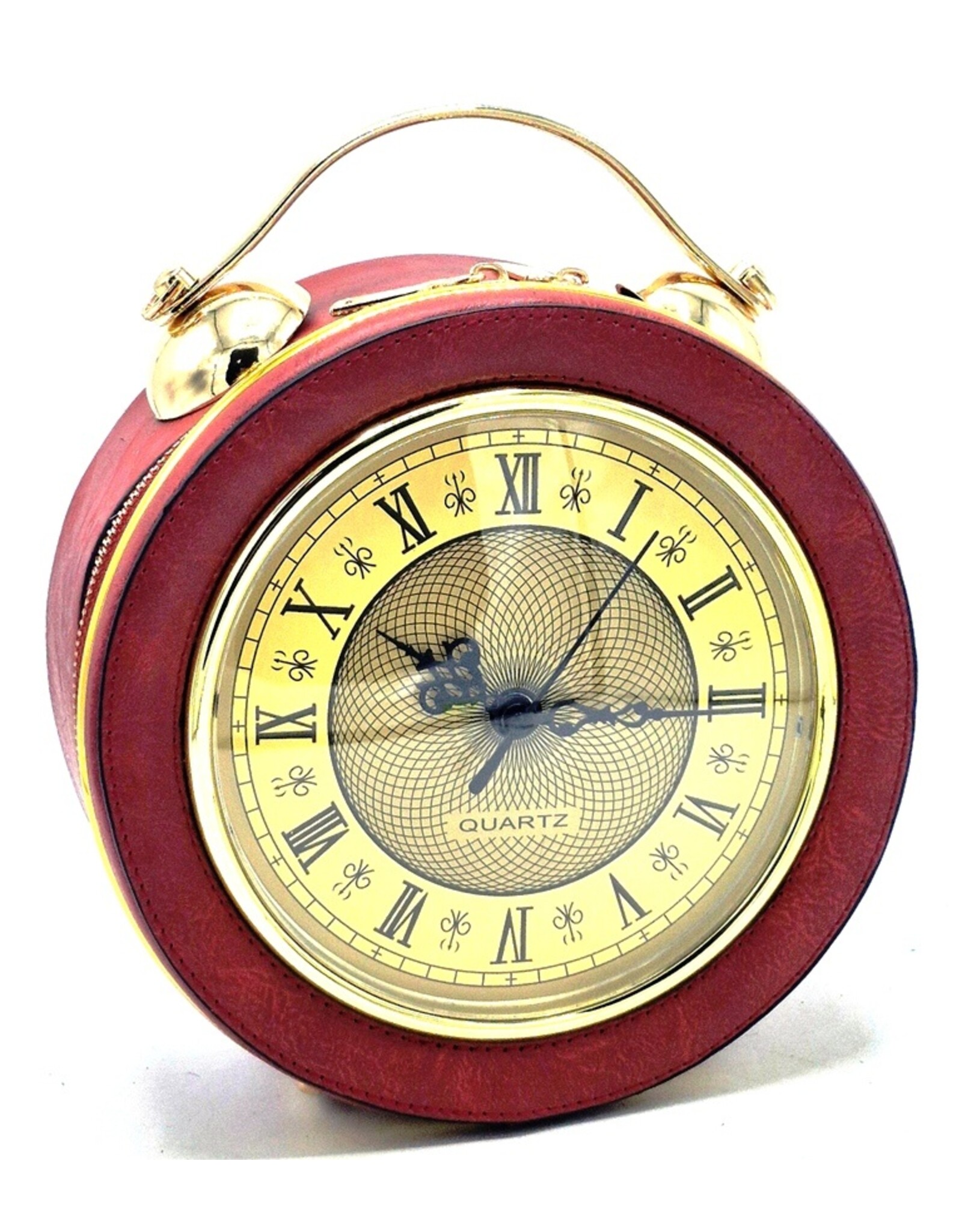 Magic Bags Fantasy bags - Clock Handbag-shoulder bag with Working Clock red